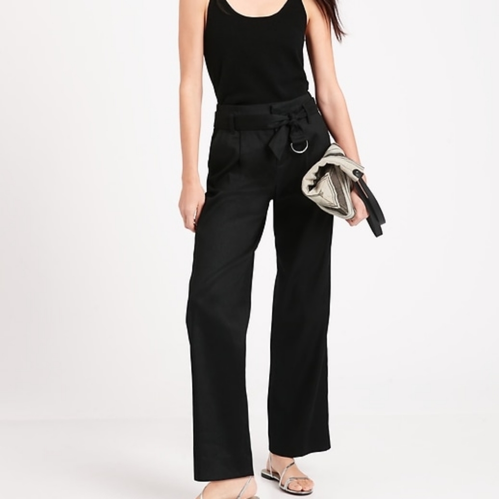Gorgeous High Rise Wide Leg Linen Pants